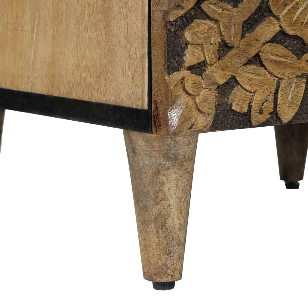 Sideboard mit Speicher Braun 40 x 33,5 x 75 cm Massivholz Mango