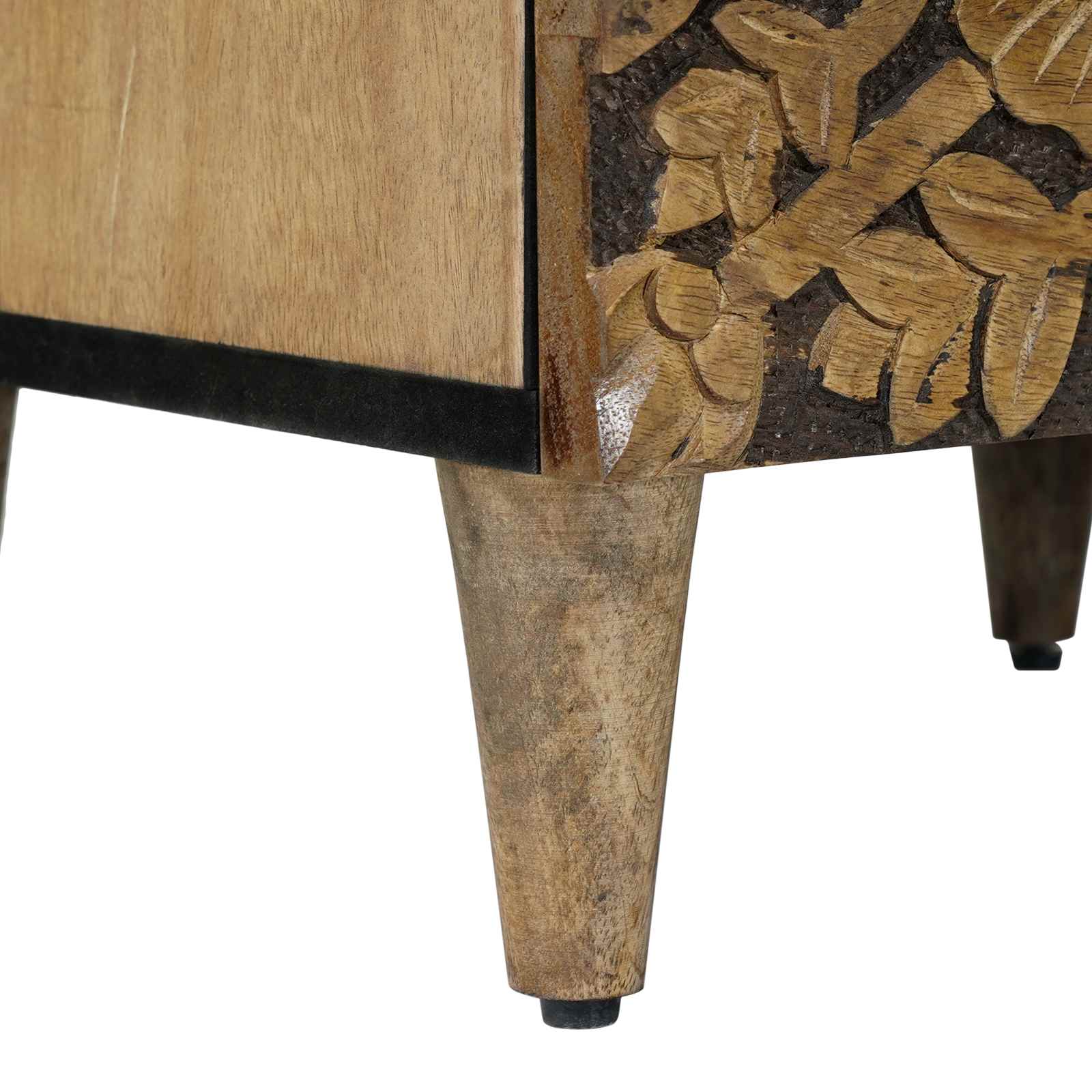 Sideboard mit Speicher Braun 40 x 33,5 x 75 cm Massivholz Mango
