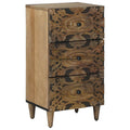 Sideboard mit Speicher Braun 40 x 33,5 x 75 cm Massivholz Mango