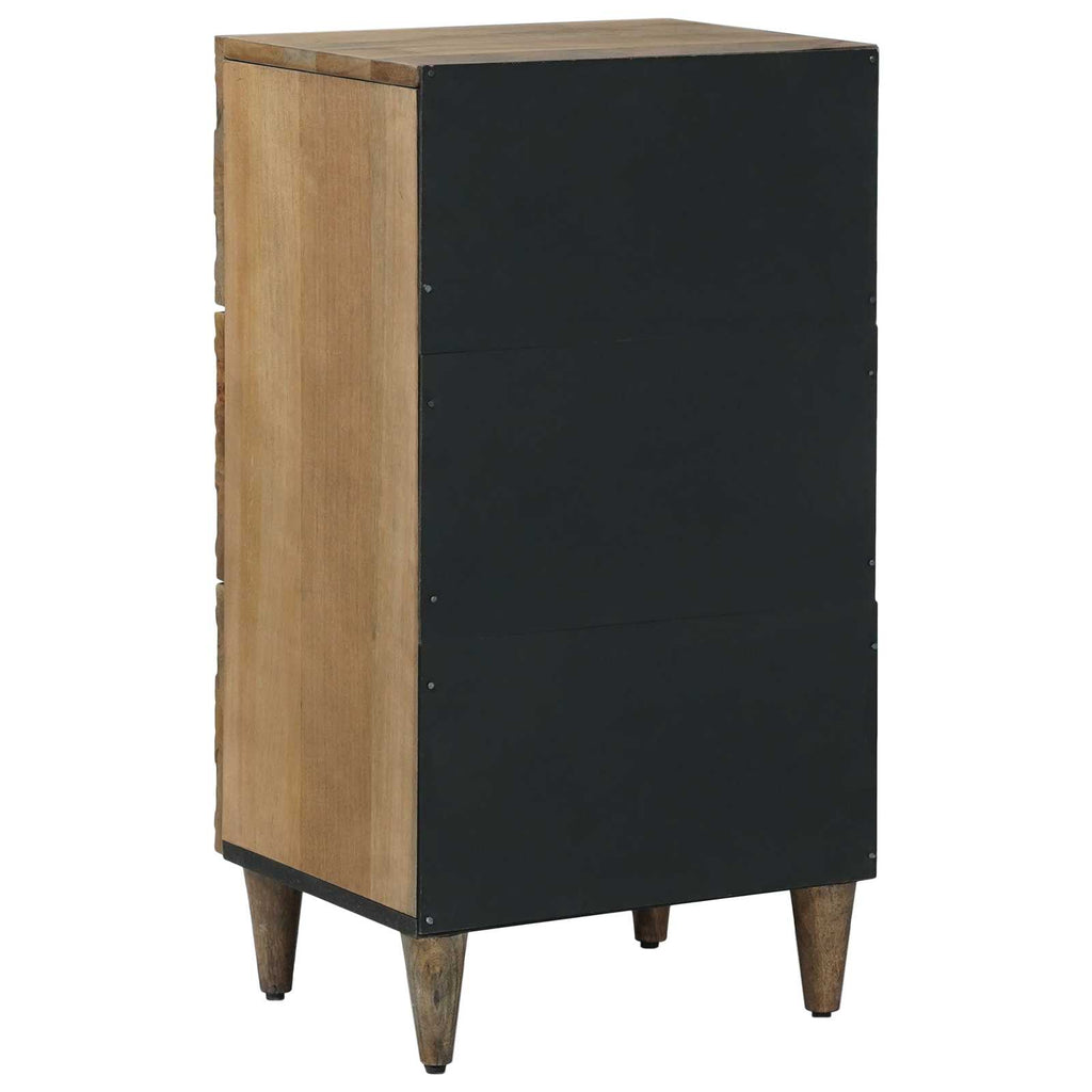 Sideboard mit Speicher Braun 40 x 33,5 x 75 cm Massivholz Mango