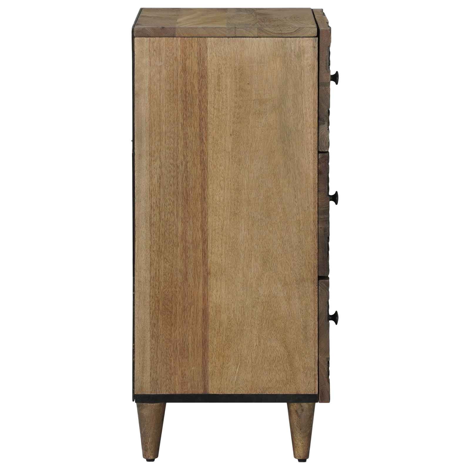 Sideboard mit Speicher Braun 40 x 33,5 x 75 cm Massivholz Mango