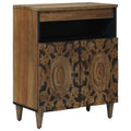 Sideboard mit Speicher Braun 60 x 33,5 x 75 cm Massivholz Mango