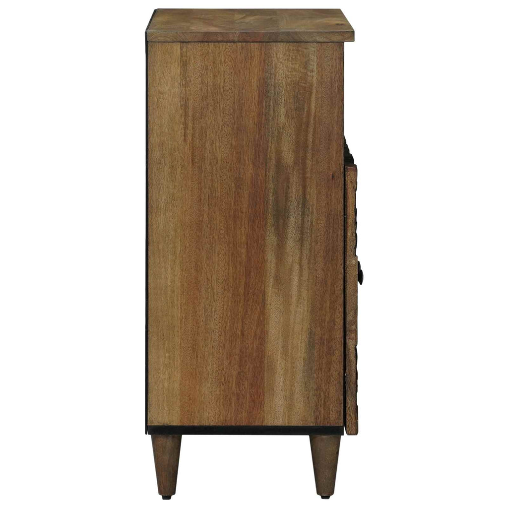 Sideboard mit Speicher Braun 60 x 33,5 x 75 cm Massivholz Mango