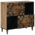 Sideboard mit Speicher Braun 80 x 33,5 x 75 cm Massivholz Mango