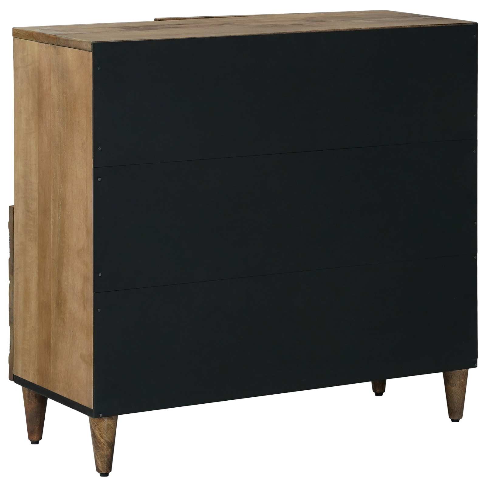 Sideboard mit Speicher Braun 80 x 33,5 x 75 cm Massivholz Mango