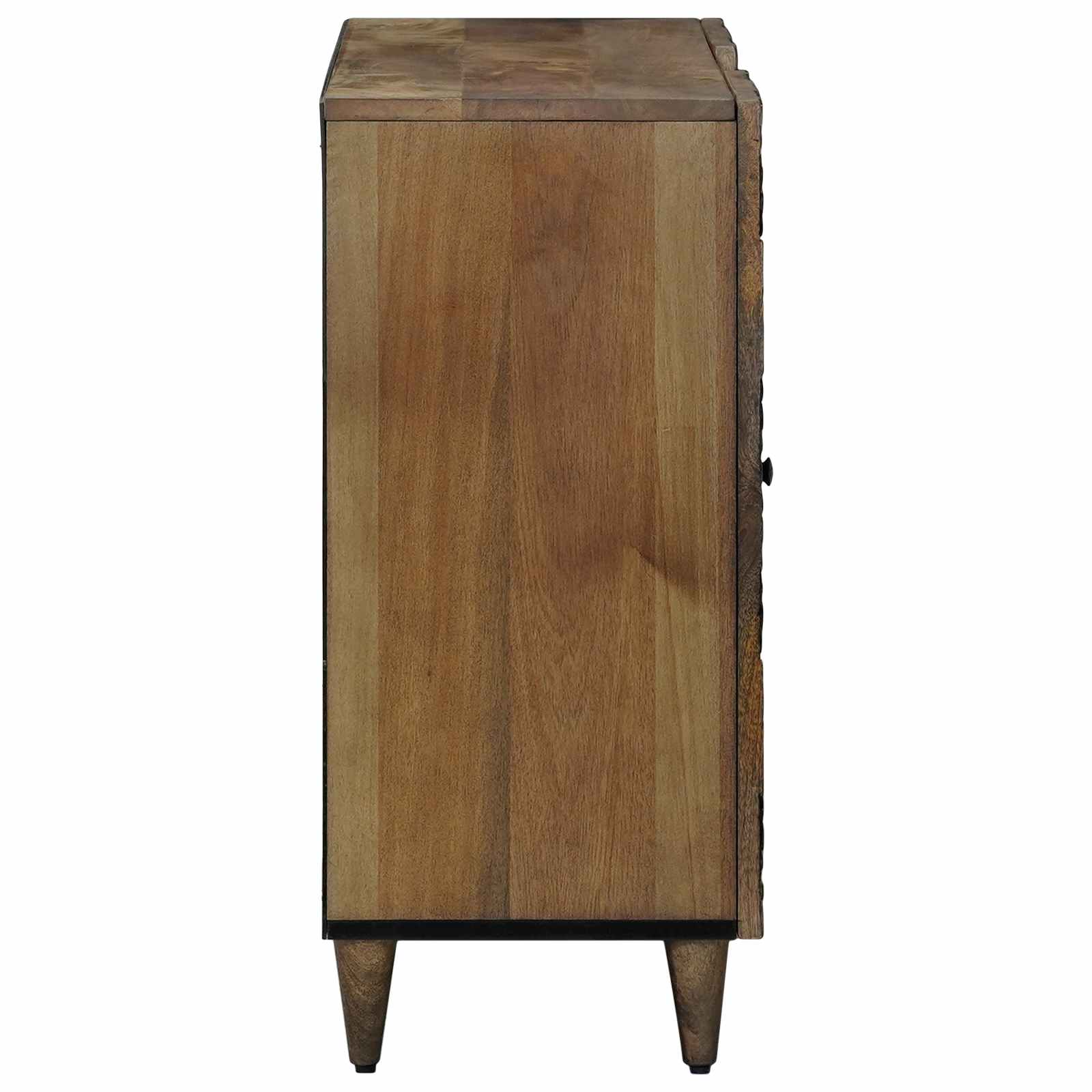 Sideboard mit Regal Braun 90 x 33,5 x 75 cm Massivholz Mango