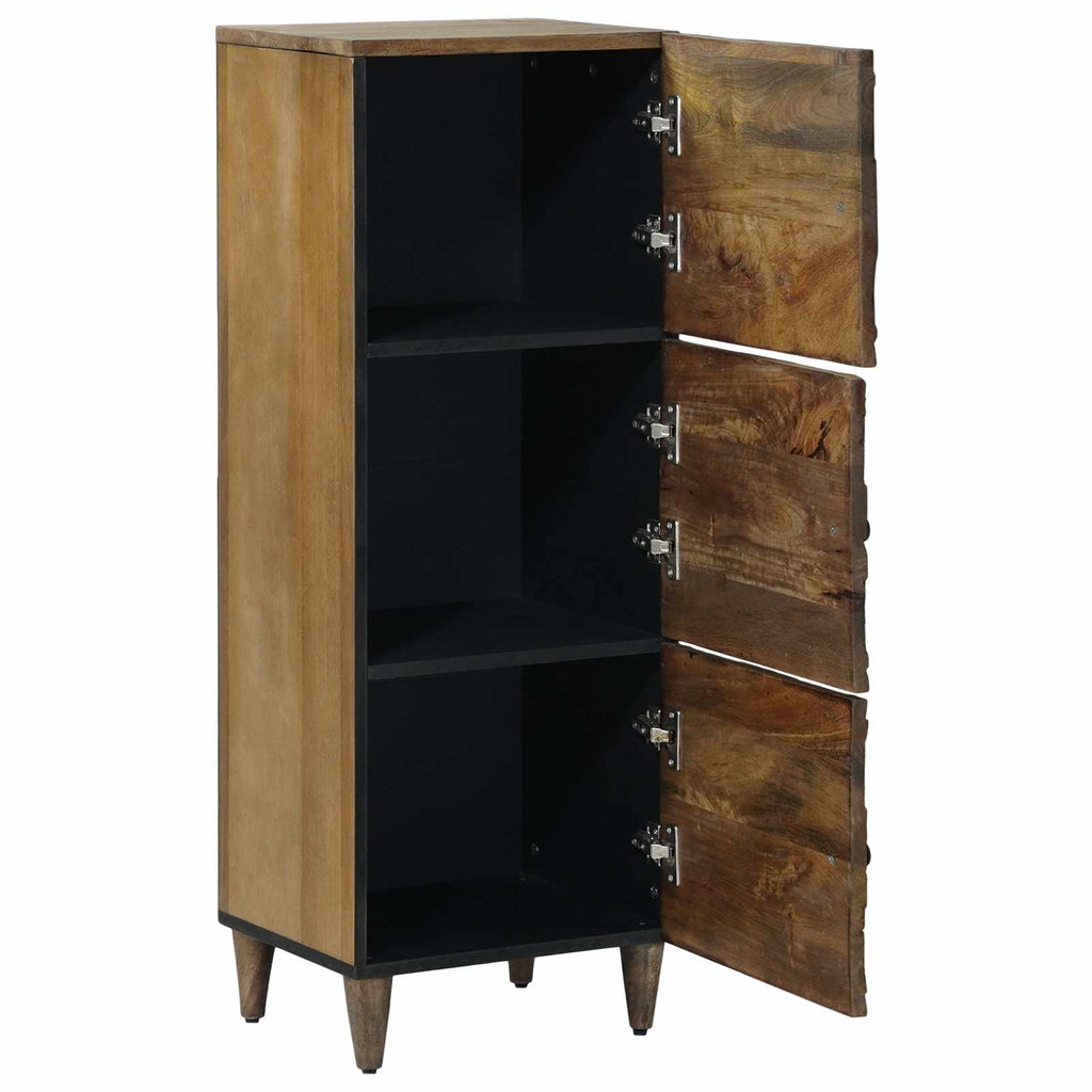 Hochschrank mit Regal Braun 40 x 33,5 x 110 cm Massivholz Mango