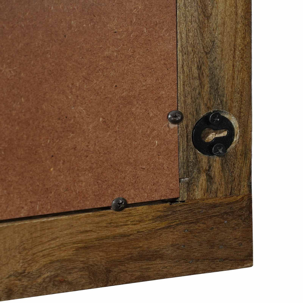 Wandspiegel Walnussbraun 70 x 50 cm Holzwerkstoff und Glas