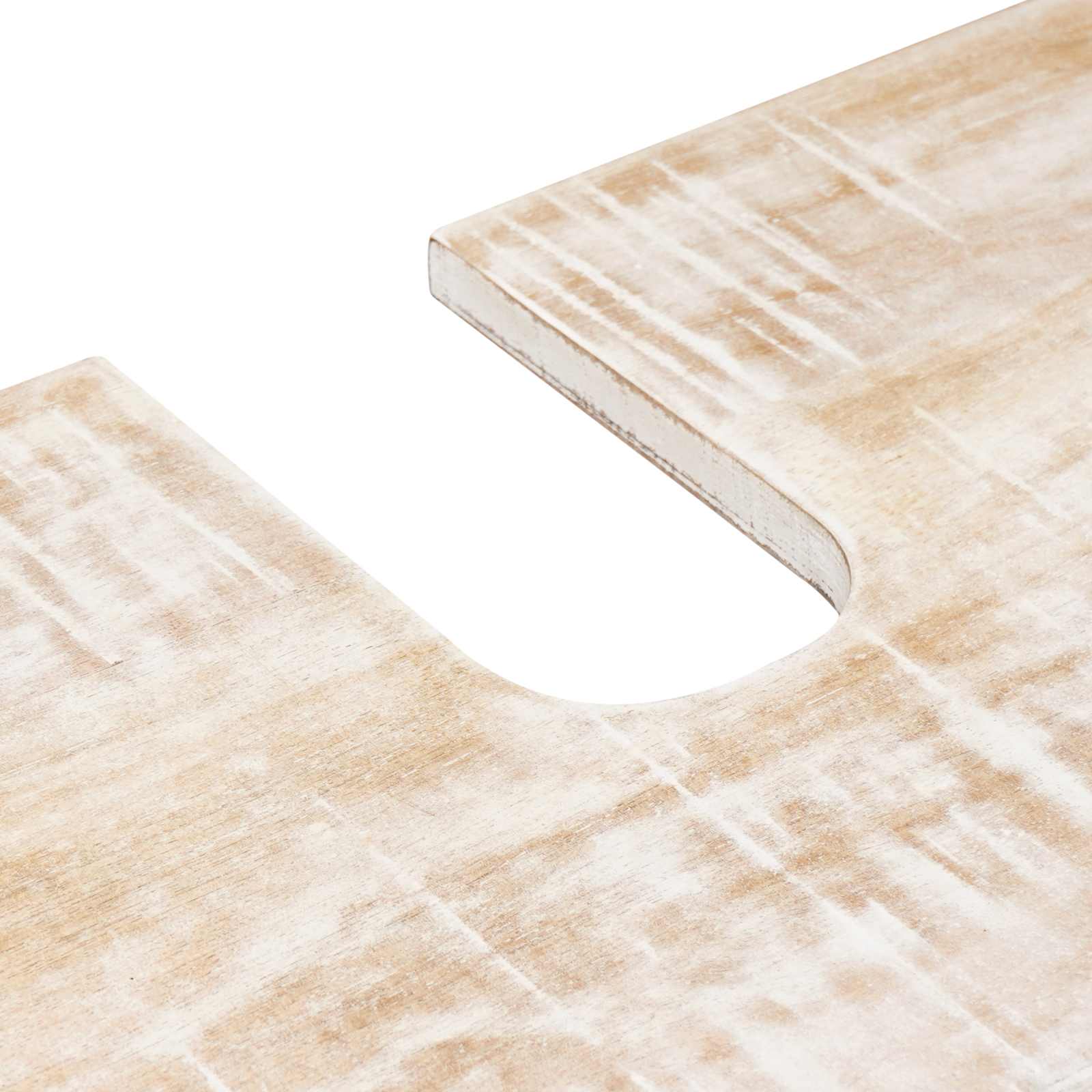 Waschbeckenschrank Weiß 62 x 33 x 58 cm Massivholz Mango