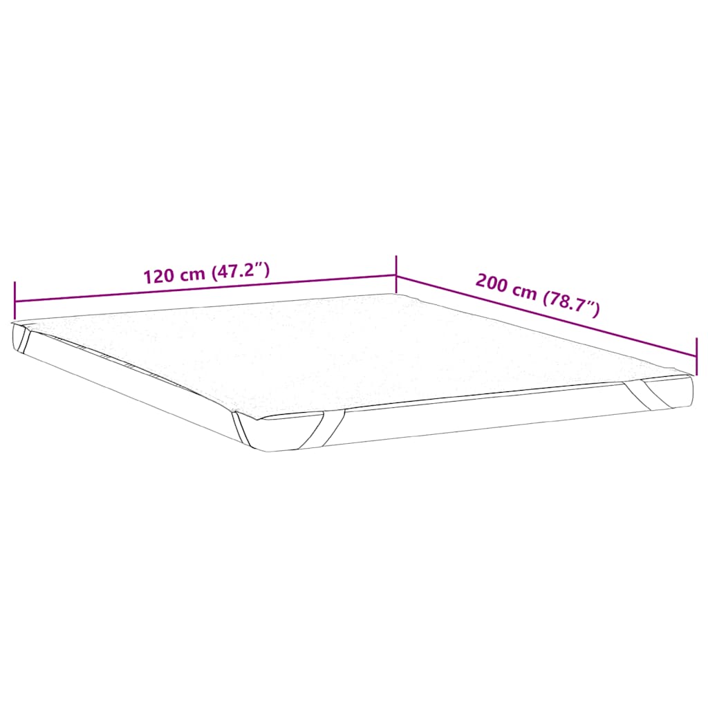 Matratzenschoner Weiß 120x200 cm Wasserdicht