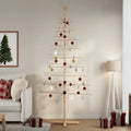 Weihnachtsbaum Holz zum Schmücken 210 cm Massivholz Kiefer