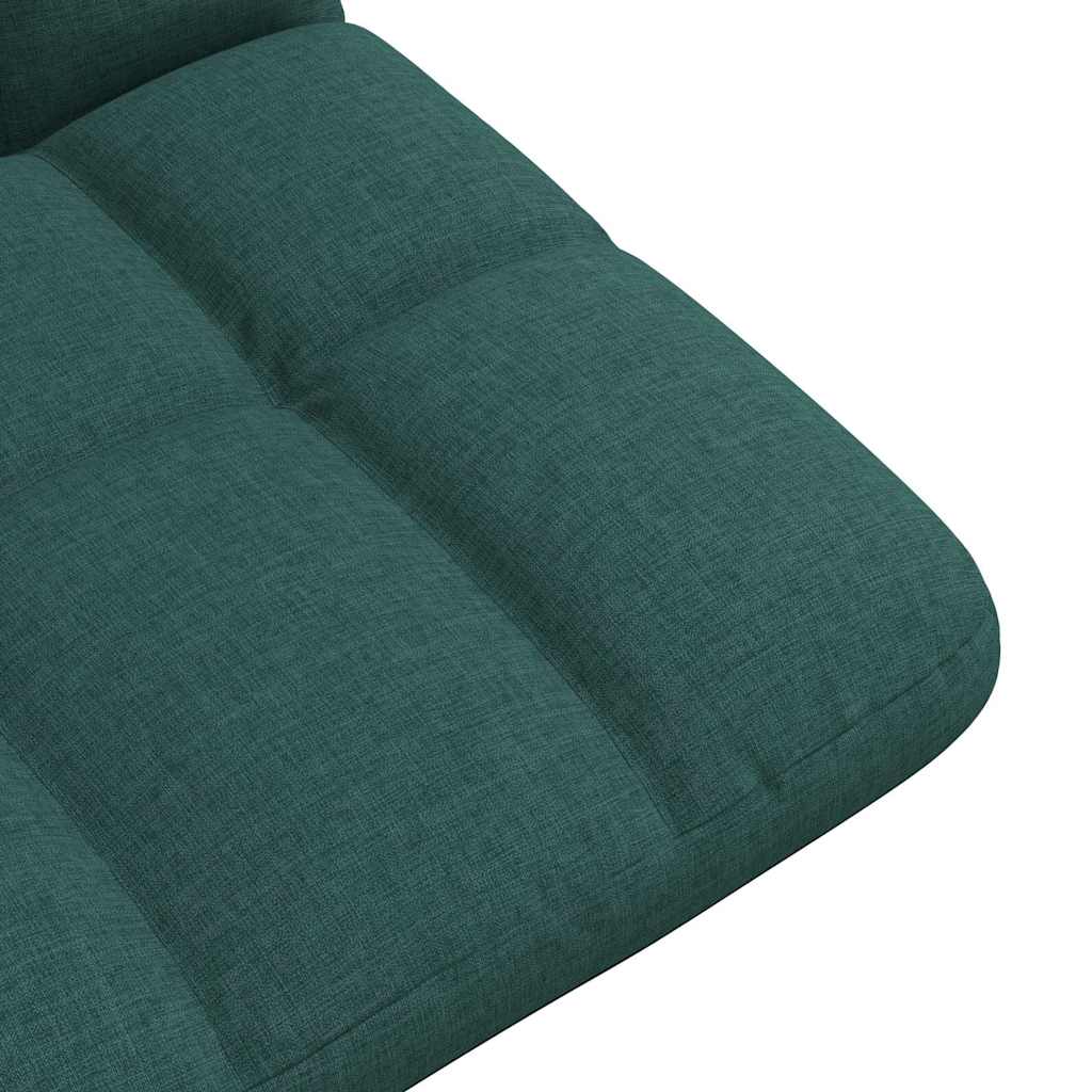 Bodenstuhl Faltbar Dunkelgrün 71x51x62 cm Stoff