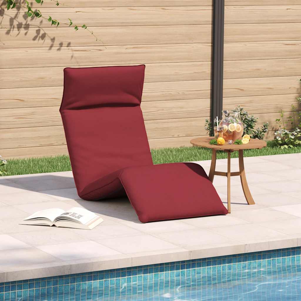 Sonnenliege Klappbar Weinrot 175x54x8,5 cm Oxford-Gewebe