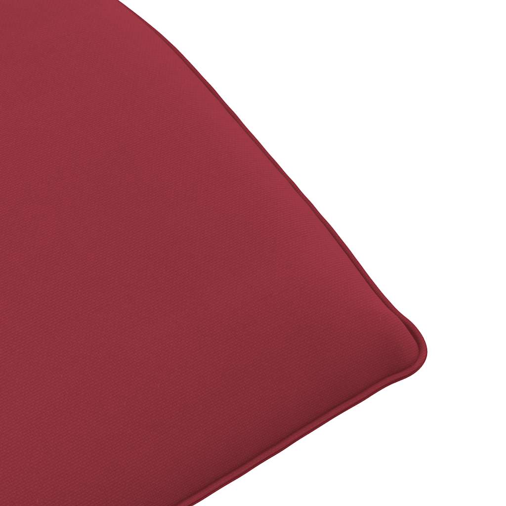Sonnenliege Klappbar Weinrot 175x54x8,5 cm Oxford-Gewebe