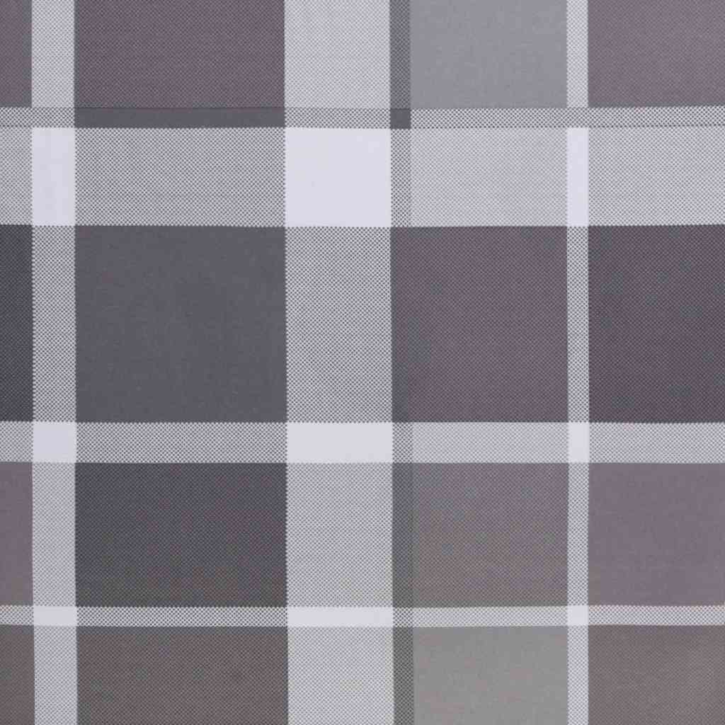 Sonnenliege Klappbar Grau Karomuster 175x54x8,5cm Oxford-Gewebe
