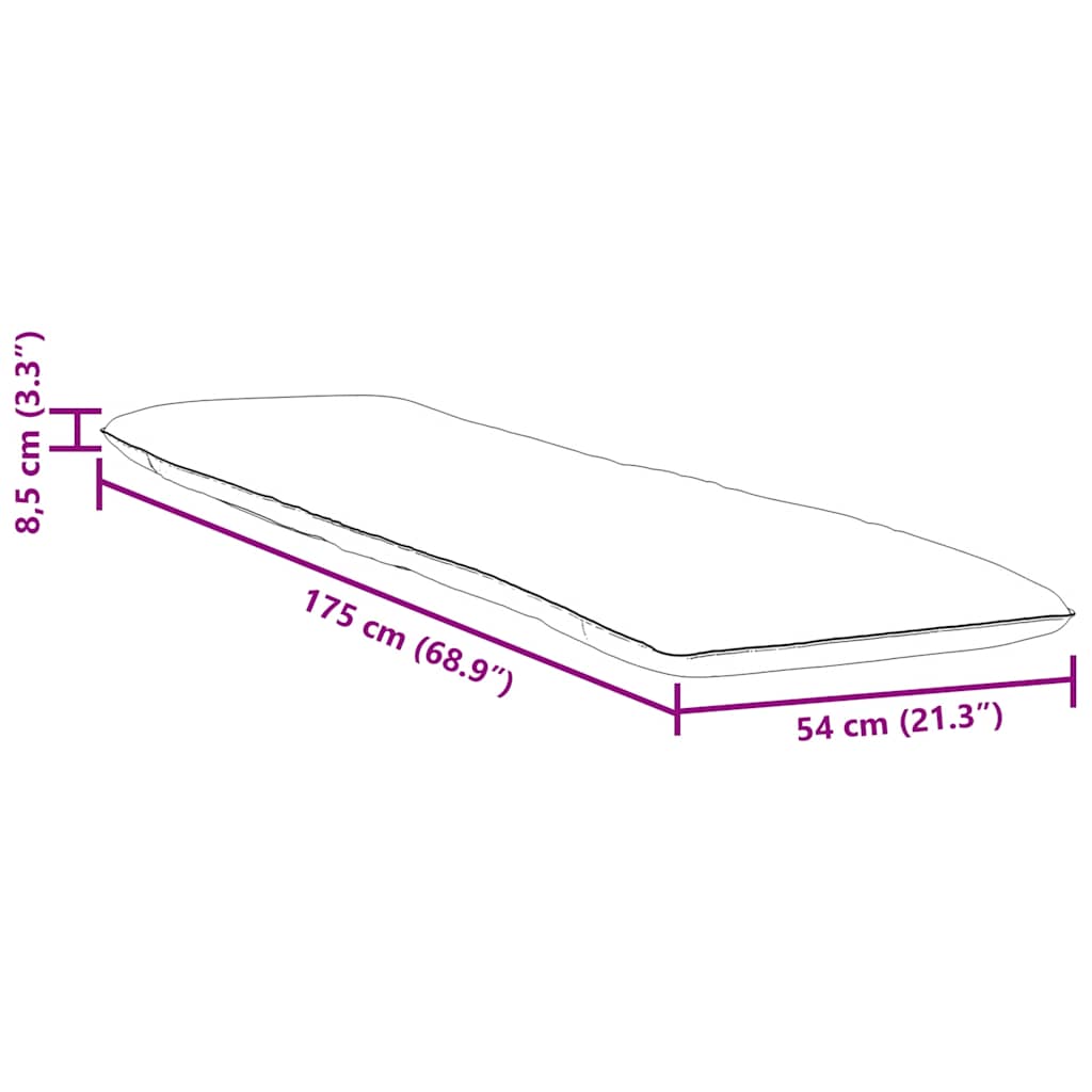 Sonnenliege Klappbar Grau Karomuster 175x54x8,5cm Oxford-Gewebe