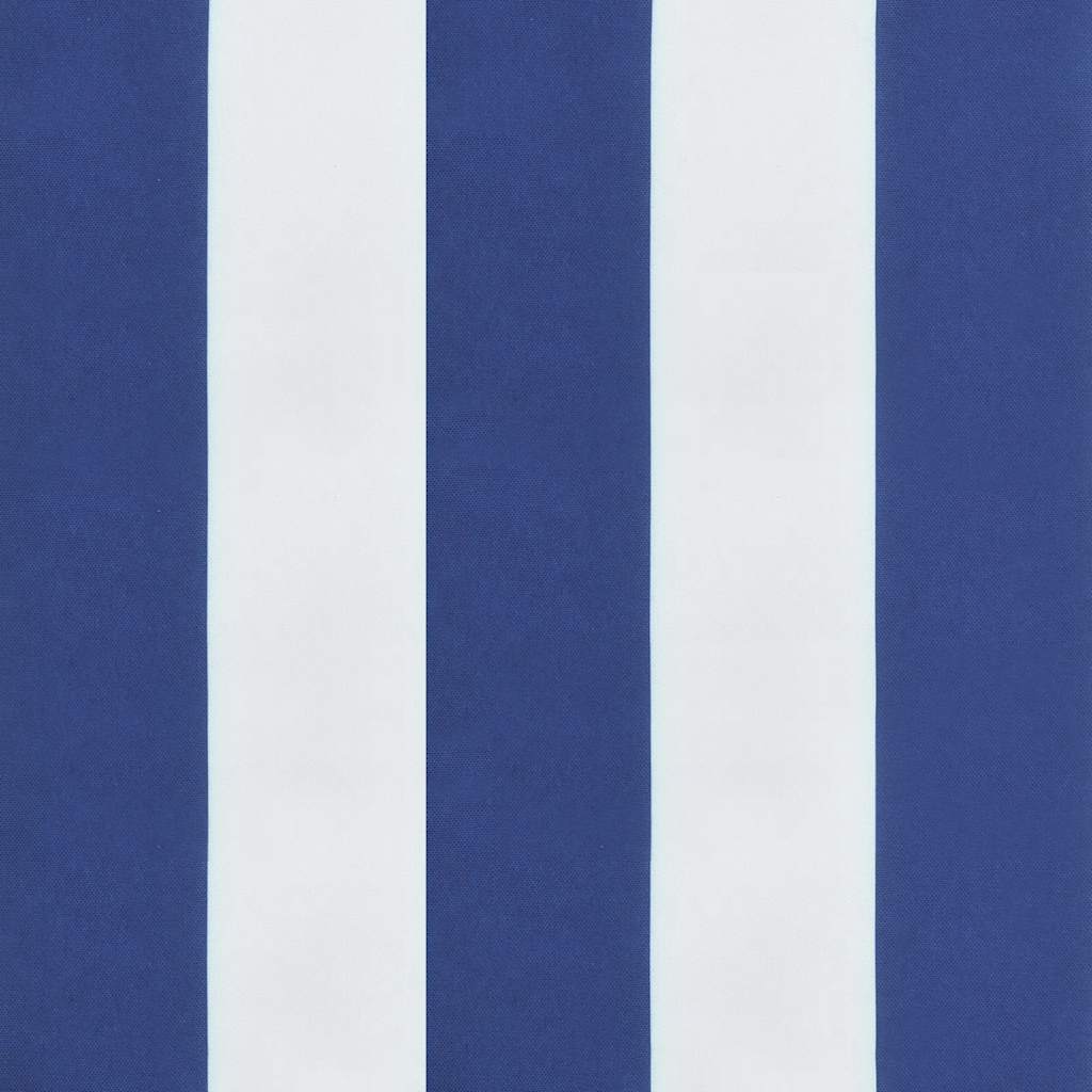 Sonnenliege Klappbar Blau und Weiß 175x54x8,5 cm Oxford-Gewebe