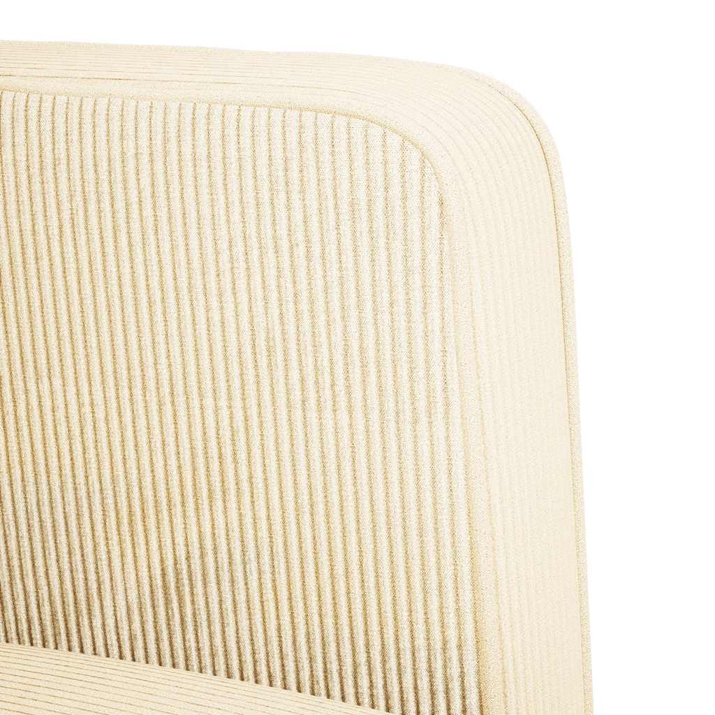Sessel mit Armlehnen Creme 54 cm Cordstoff