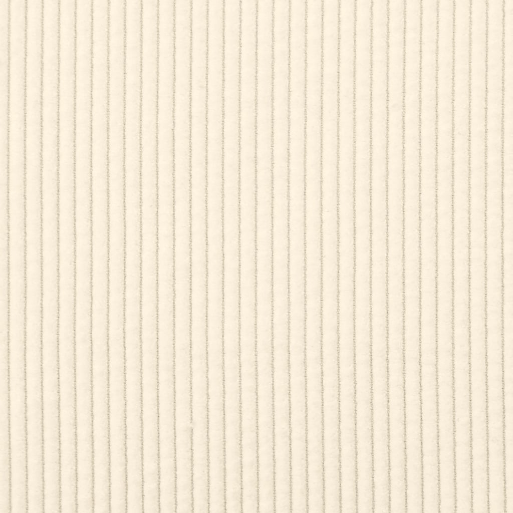 Sessel mit Armlehnen Creme 54 cm Cordstoff
