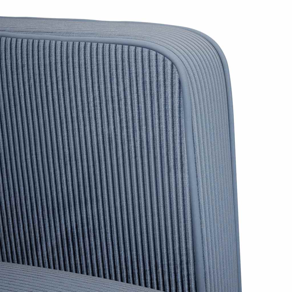 Zweisitzer-Sofa Blau 109 cm Cordstoff