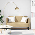 Zweisitzer-Sofa Graugrün 109 cm Cordstoff