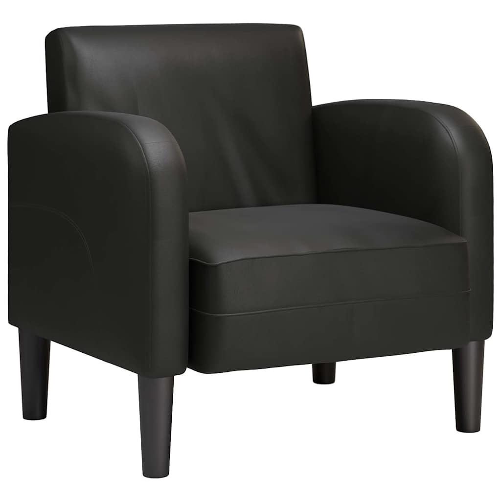 Sessel mit Armlehnen Schwarz 54 cm Kunstleder