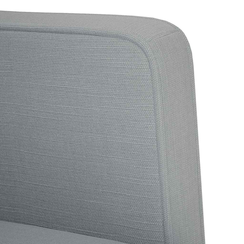 Sessel mit Armlehnen Hellgrau 53 cm Stoff