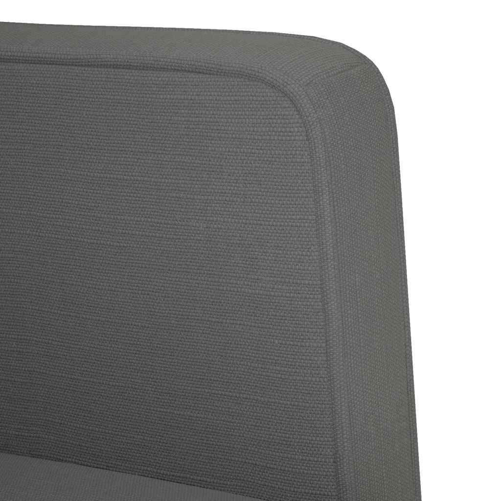 Sessel mit Armlehnen Dunkelgrau 53 cm Stoff