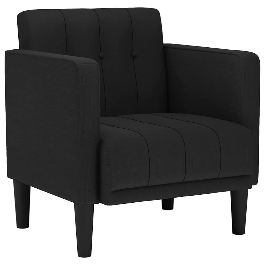Sessel mit Armlehnen Schwarz 53 cm Stoff