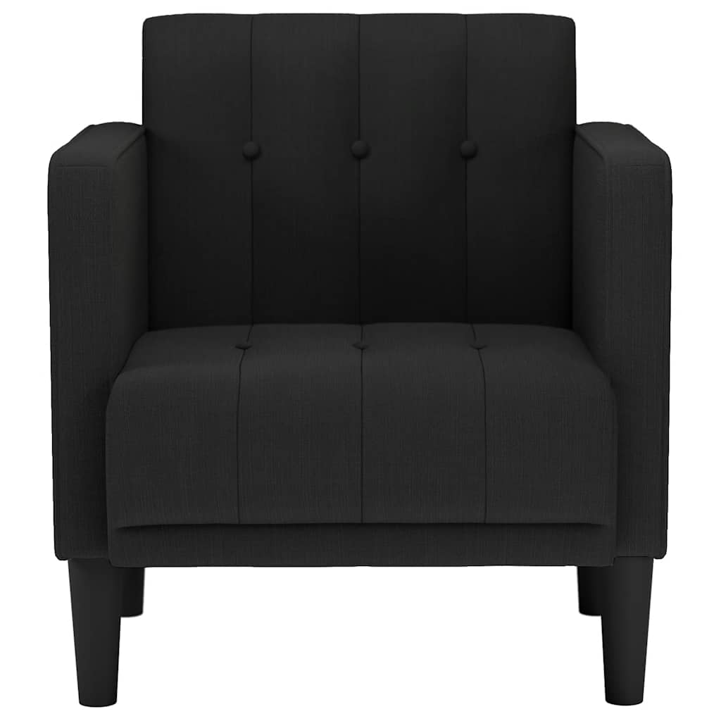 Sessel mit Armlehnen Schwarz 53 cm Stoff