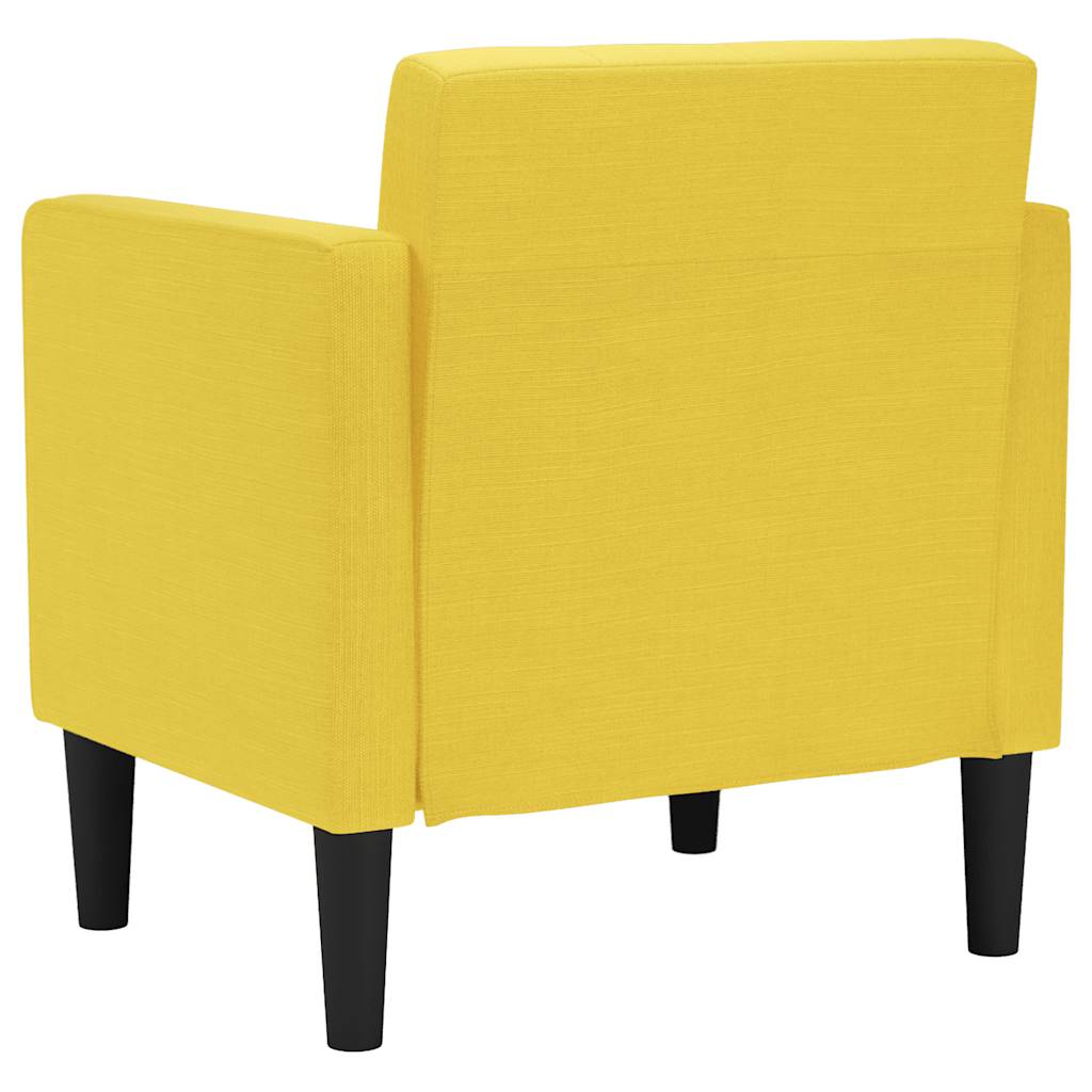 Sessel mit Armlehnen Hellgelb 53 cm Stoff