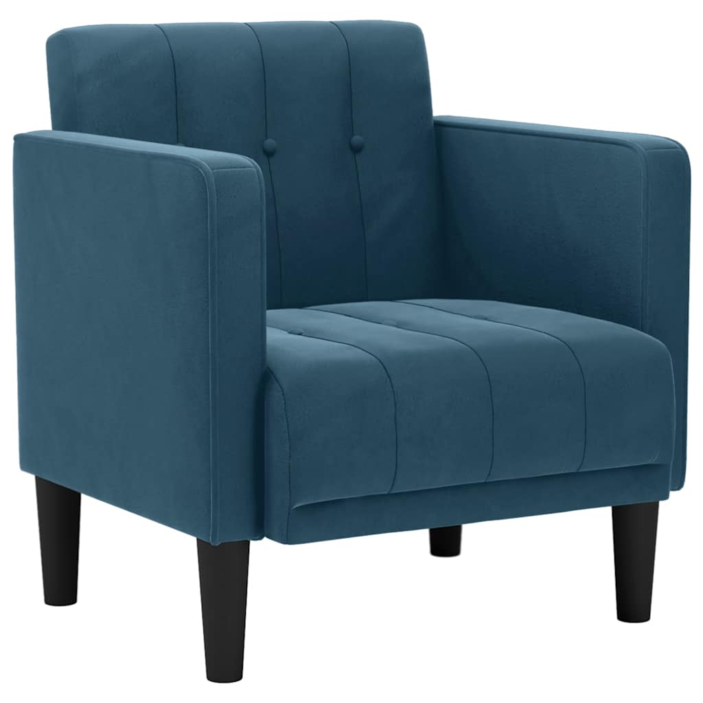 Sessel mit Armlehnen Blau 53 cm Samt