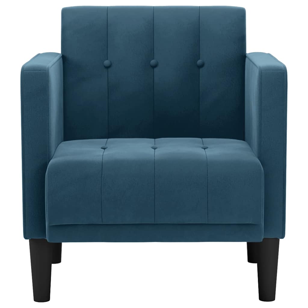 Sessel mit Armlehnen Blau 53 cm Samt