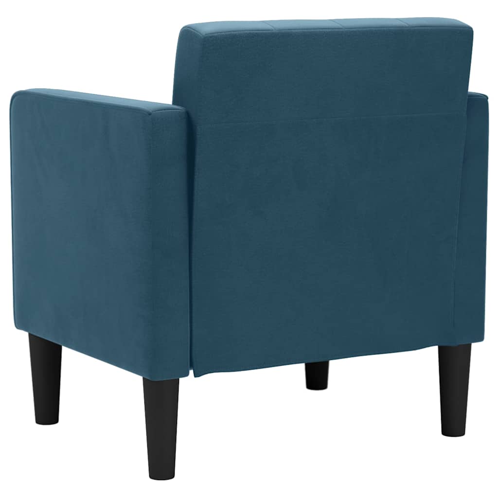 Sessel mit Armlehnen Blau 53 cm Samt