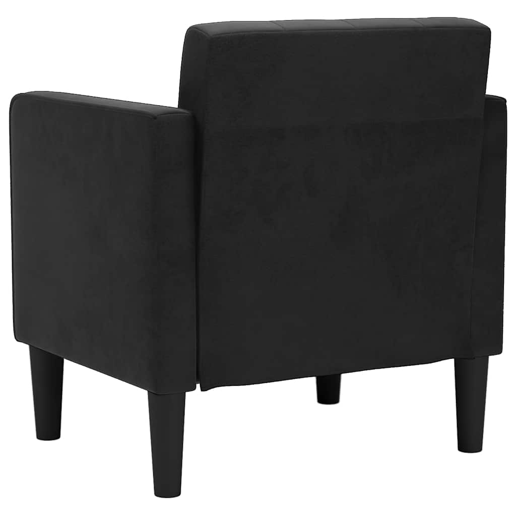Sessel mit Armlehnen Schwarz 53 cm Samt