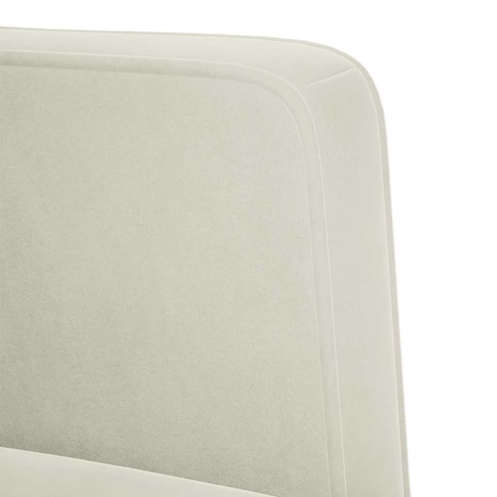 Sessel mit Armlehnen Creme 53 cm Samt