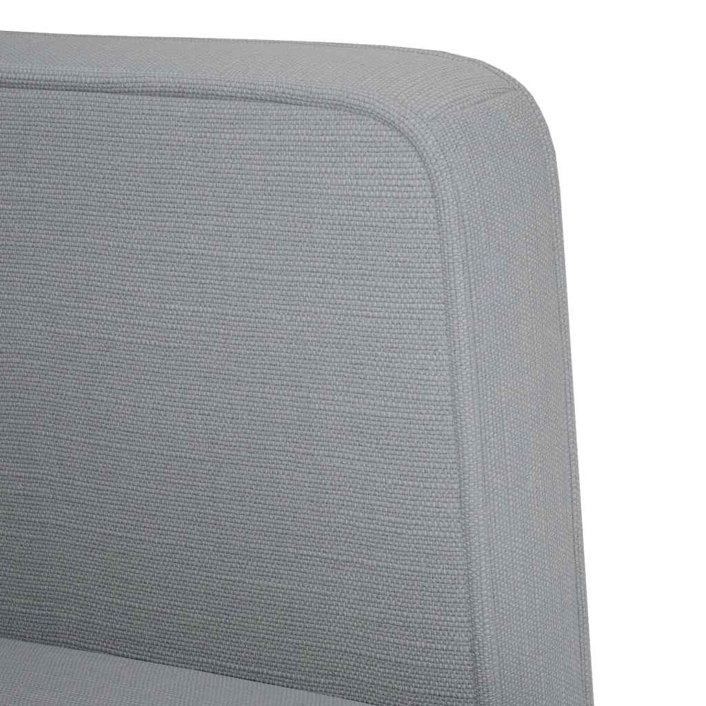 Zweisitzer-Sofa Hellgrau 111 cm Stoff