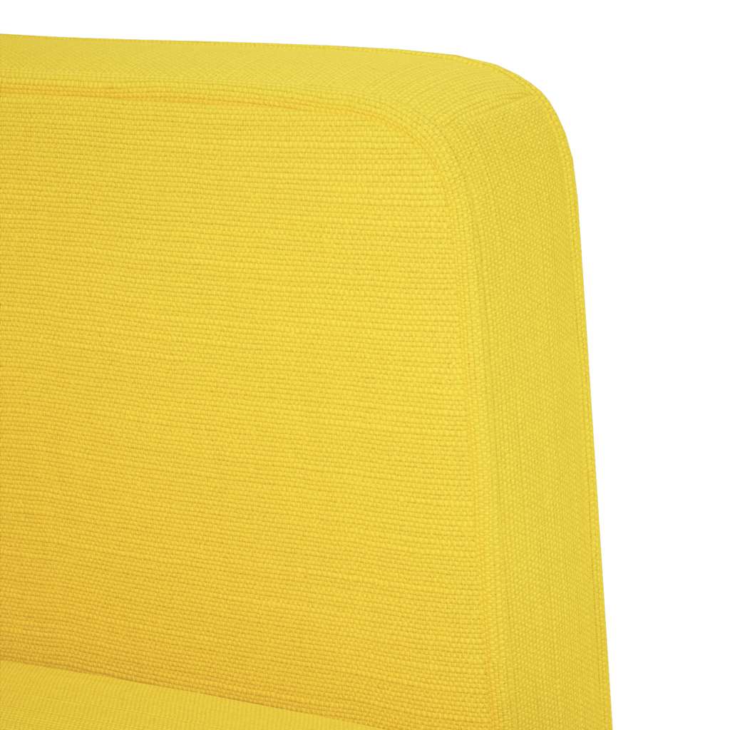 Zweisitzer-Sofa Gelb 111 cm Stoff