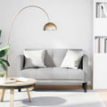 Zweisitzer-Sofa Wolkengrau 111 cm Stoff