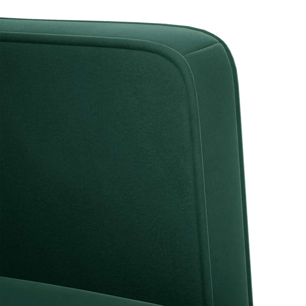 Zweisitzer-Sofa Dunkelgrün 111 cm Samt