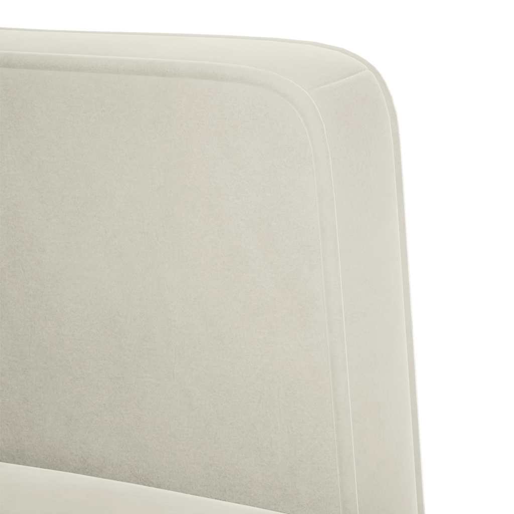 Zweisitzer-Sofa Creme 111 cm Samt