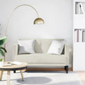 Zweisitzer-Sofa Creme 111 cm Samt