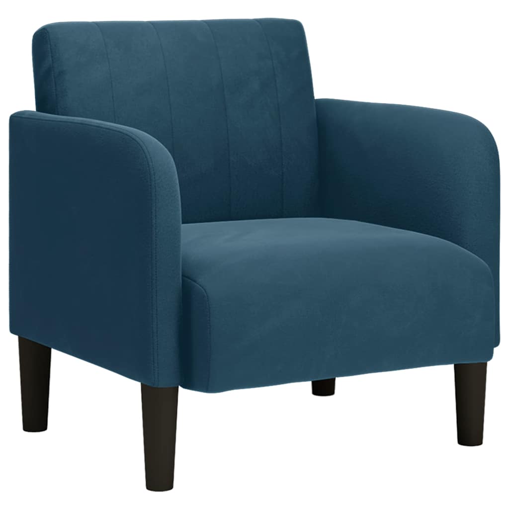 Sessel mit Armlehnen Blau 54 cm Samt