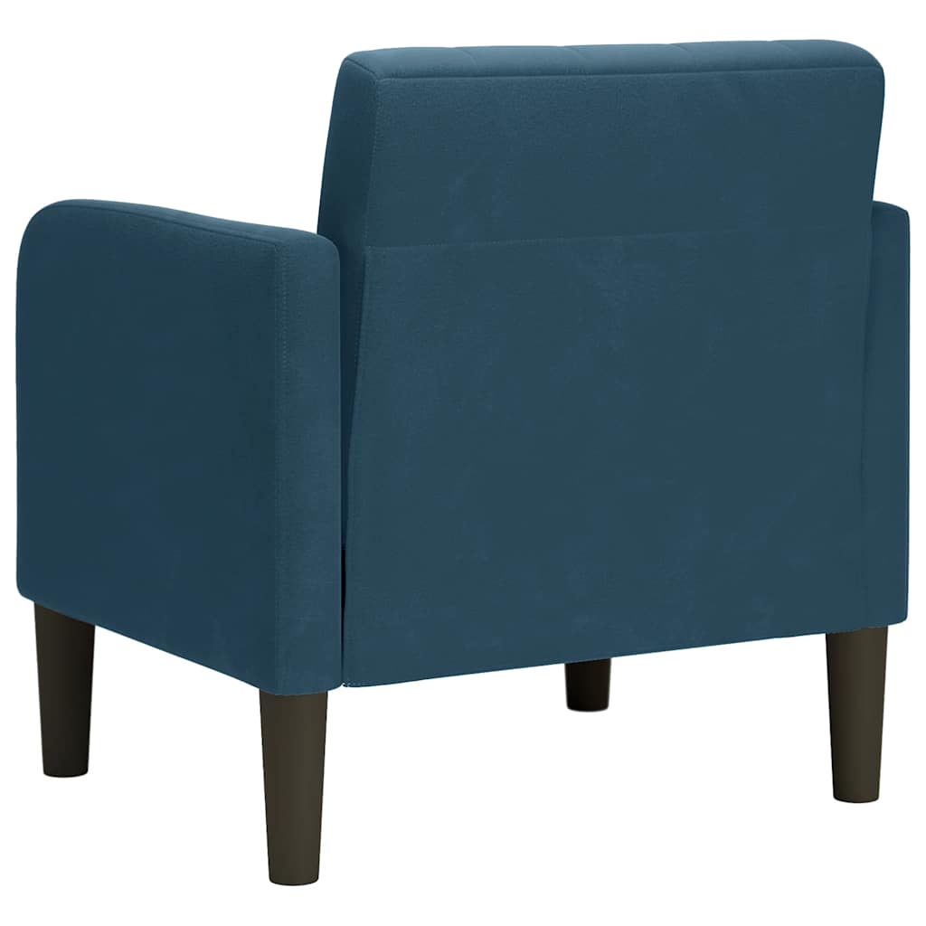 Sessel mit Armlehnen Blau 54 cm Samt