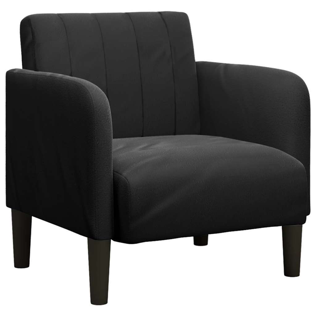 Sessel mit Armlehnen Schwarz 54 cm Samt