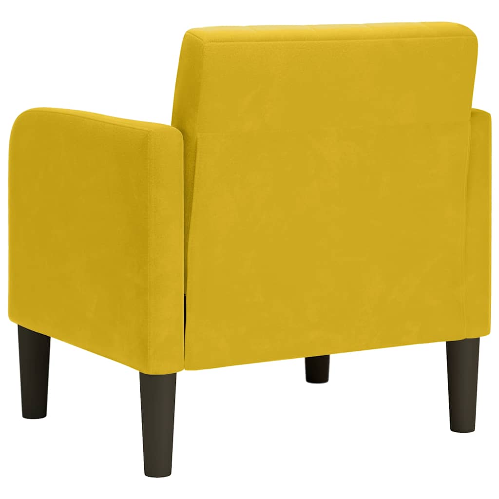 Sessel mit Armlehnen Gelb 54 cm Samt
