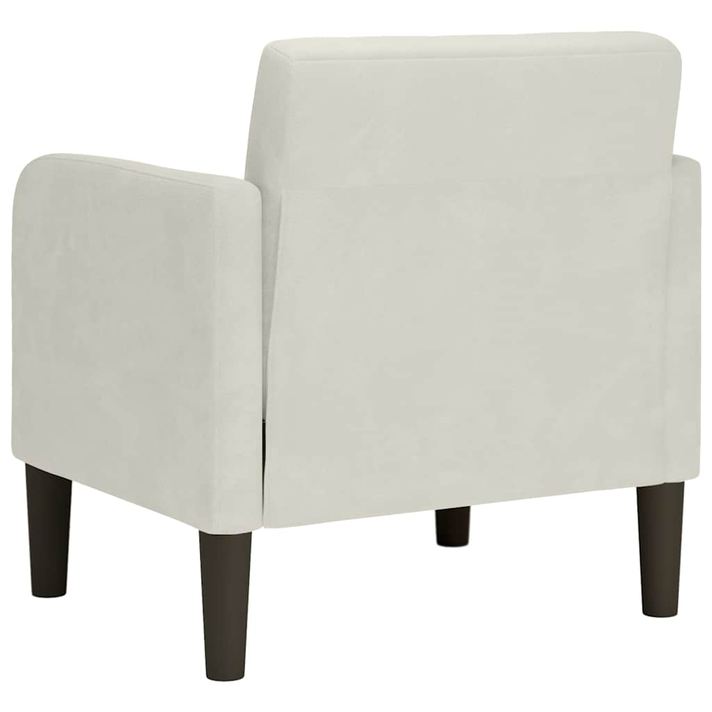 Sessel mit Armlehnen Creme 54 cm Samt