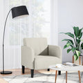 Sessel mit Armlehnen Creme 54 cm Samt