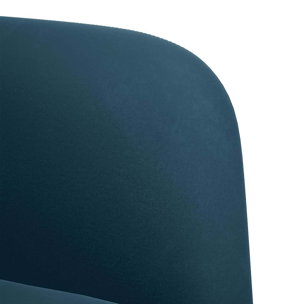Zweisitzer-Sofa Blau 109 cm Samt