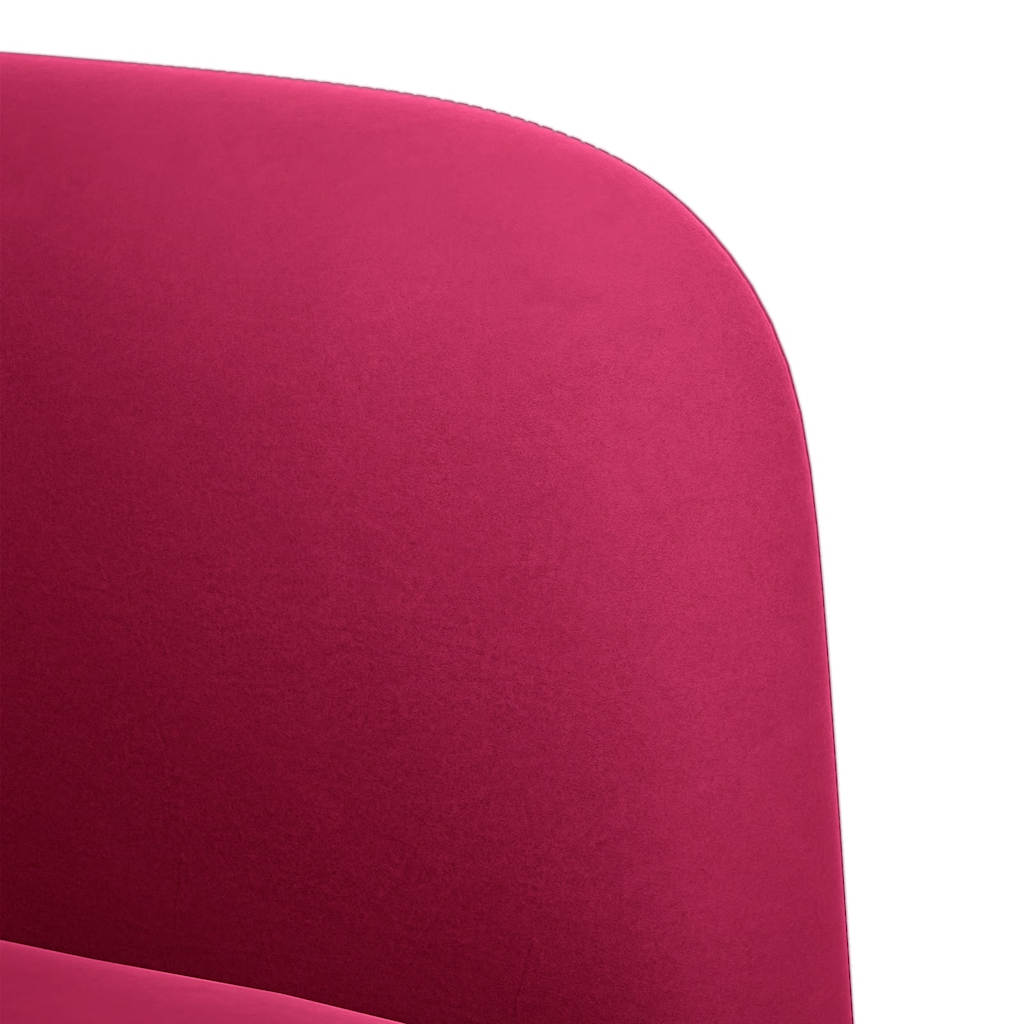 Zweisitzer-Sofa Weinrot 109 cm Samt